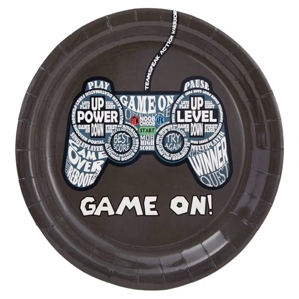 144-Piece Video Game Party Supplies Set for Gamer Birthday Party Decorations.New